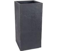 Jardinière haute Volcania carrée anthracite 31 L double paroi