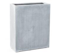 Jardinière Haute En Fibre De Verre H 72 Cm Gris Ciment