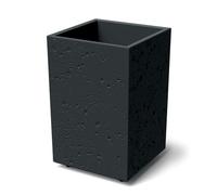 Jardinière Haute scie Beton Effect Béton Noir, 38,5 x 38,5 x 59,5 cm