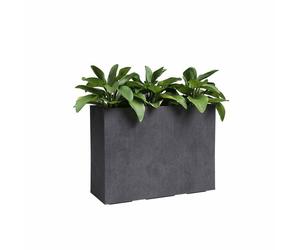 Jardinière haute SYDNEY - Plastique - Anthracite - Rectangulaire - 79.5x295x68 cm - 50 L - ARTEVASI