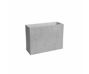 Jardinière haute SYDNEY - Plastique - Gris clair - Rectangulaire - 79.5x295x68 cm - 50 L - ARTEVASI
