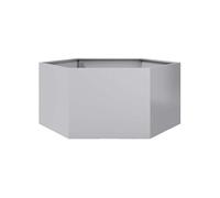 vidaXL Jardinière hexagone 104x90x45 cm acier galvanisé