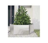 Vidaxl Jardinière Hexagone 138x120x45 Cm Acier Inoxydable