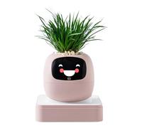 Jardinière Intelligente - Animal de Compagnie Intelligent avec IA, Pot de succulentes, Pot de Fleurs à Expression numérique, système électronique d'entretien des | Cadeau interactif po
