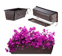Jardinière KADAX avec poignées, 60 cm, marron