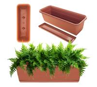 Jardinière KADAX avec support, avec ou sans poignées, terre cuite, 50 cm