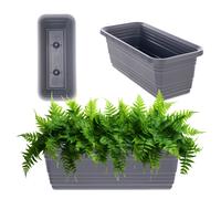 Jardinière KADAX, en plastique, anthracite, 40 cm