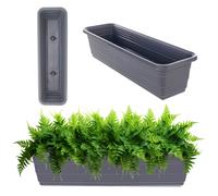Jardinière KADAX, en plastique, anthracite, 60 cm