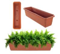 Jardinière KADAX, en plastique, terre cuite, 80 cm