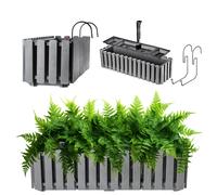 Jardinière KADAX, pot de balcon effet latte