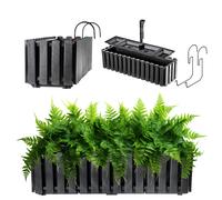 Jardinière KADAX, pot de fleurs avec bouchon en caoutchouc, 60 cm, anthracite