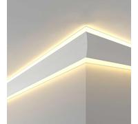 Jardinière LED en aluminium pour plafond, mur et sol, plinthe 8 m, éclairage pour restaurants, bars, cafés et cinémas. Pas de bande nécessaire Design élégant
