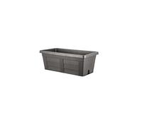 Jardinière "Legno" - Anthracite - L 100 x l 44 x H 40 cm