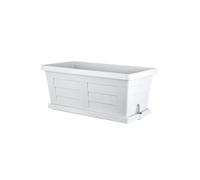 Jardinière "Legno" en plastique - Blanc - L 60 x l 30 x H 26 cm