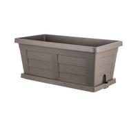 Jardinière ""Legno"" en plastique - Capuccino - L 60 x l 30 x H 26 cm