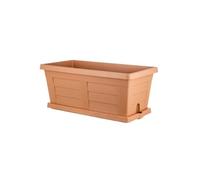 Jardinière "Legno" en plastique - Terracotta - L 60 x l 30 x H 26 cm