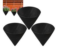 Jardinière Liner - 3 pièces en forme de cône - Support de d'insertion - Fournitures de jardin en plein air - Protection des racines du sol - Bras arrière - Allée - Patio - Pelouse