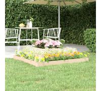 Jardinière Lit Surélevé Bac à Fleurs Jardin Gris Bois Massif de Pin vidaXL