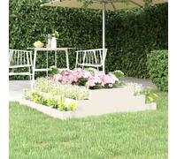 Jardinière Lit Surélevé Bac à Fleurs Jardin Marron Bois Massif de Pin vidaXL