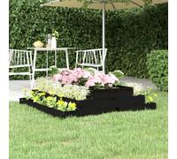 Jardinière Lit Surélevé Bac à Fleurs Jardin Marron Bois Massif de Pin vidaXL