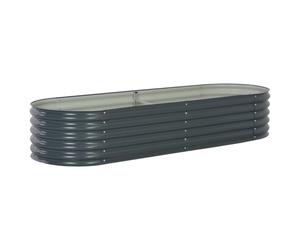 Jardinière lit surélevé plantes fleurs jardin 240 240 x 80 x 44 cm gris