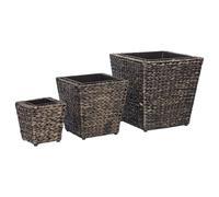 Jardinière lit surélevé plantes fleurs jardin 3 40 x 40 x 40 cm marron