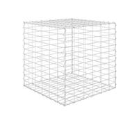 Jardinière lit surélevé plantes fleurs jardin cube à gabion fil d' acier 60 x 60 x 60 cm 02_0000967