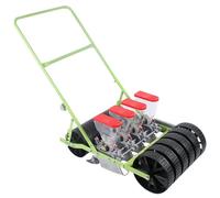 Jardinière manuelle pour petits jardins - Outil d'épandage de jardin à pousser à la main pour planter facilement du chanvre, du persil, du chou, du radis, et plus encore