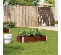 Jardinière marron 100x50 cm bois massif de pin3295390