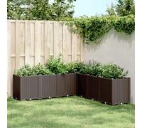 Jardinière marron 160x160x53 cm polypropylène Marron G