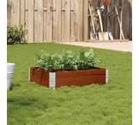 vidaXL Jardinière Marron 80 x 60 cm Bois massif de pin