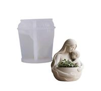 Jardinière Mère-enfant À Libération Facile Moule En Silicone Pot De Fleurs Pour L'artisanat Résine Projets D'art Et De Décoration Béton
