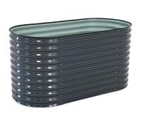 Jardinière métallique surélevée 1,6 x 0,8 m Mandal Store Boss anthracite