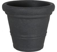 Jardinière MILANO ronde en plastique anthracite