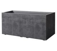 Jardinière Millennium Rectangulaire 79 CM Anthracite Deroma Jardin Plantes Vases