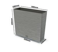 Jardinière modèle ciseau Jardinière avec insert optique var 3 tailles 3 couleurs