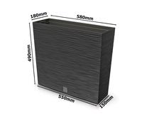 Jardinière modèle ciseau Jardinière avec insert optique var 3 tailles 3 couleurs