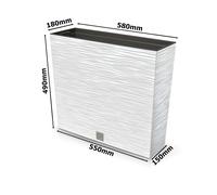 Jardinière modèle ciseau Jardinière avec insert optique var 3 tailles 3 couleurs