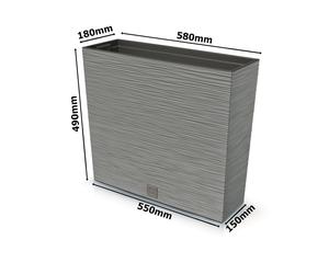 Jardinière modèle ciseau Jardinière avec insert optique var 3 tailles 3 couleurs