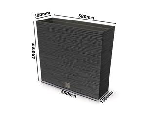Jardinière modèle ciseau Jardinière avec insert optique var 3 tailles 3 couleurs