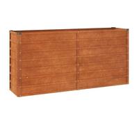 Jardinière - MOTHINESSTO - ly2302 - Acier corten - 160x40x77 cm - Résistante aux intempéries