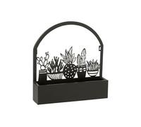 Jardinière Murale en Métal "Cactus" 39cm Noir