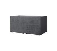 Deroma Jardinière Millennium R - Anthracite - avec réserve d'eau - 79 cm