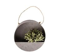 Esschert Design Jardinière Murale Ronde L - D 35 X P 10,6 Cm - Zinc