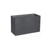 Jardinière Muret Basalt Décor béton 116 L - Gris anthracite -
