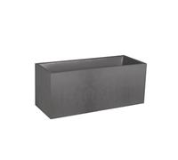 Jardinière Muret Basalt Décor béton 98 L - Gris anthracite -