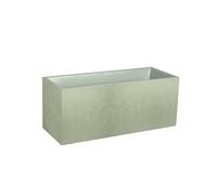 Jardinière Muret Basalt Décor béton 98 L - Vert amande -