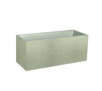 Jardinière Muret Basalt Décor Béton 98 L - Vert Amande - Eda