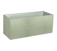 Jardinière Muret Basalt Décor Béton 98 L - Vert Amande - Eda