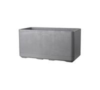 Deroma Jardinière Muret Cosmo - 78 X H39 Cm - Ashgrey - A Réserve D'eau - Roulettes